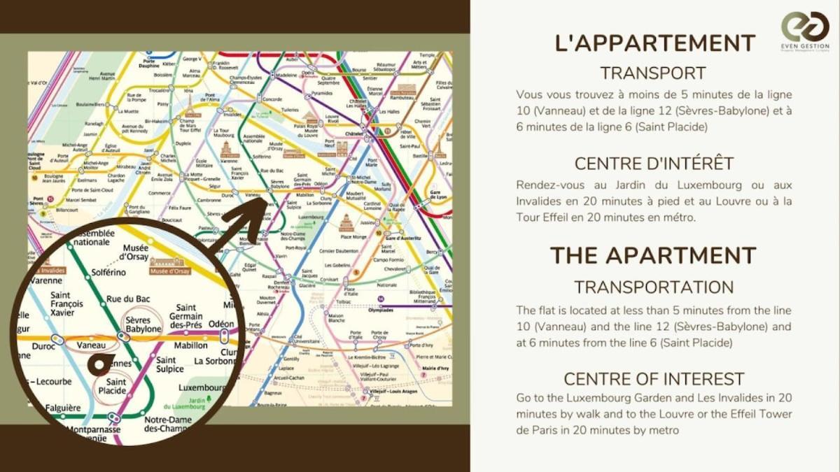 2d Luxembourg Garden Bon Marché Necker Appartamento Parigi